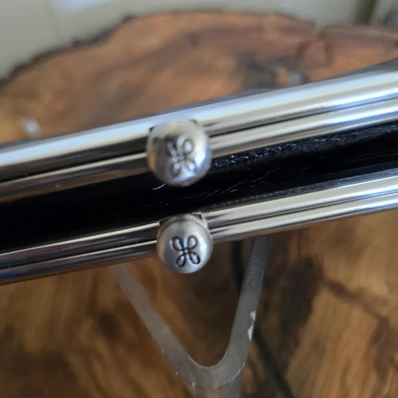 HOBO Black Floral Embossed Clutch - Picture 3 of 10